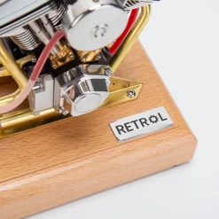 RETROL R33 Evolution 4.2CC Mini V2 Engine OHV V-Twin Motorcycle Engine Double-cylinder Four-stroke Gasoline Engine Internal Combustion Engine Model