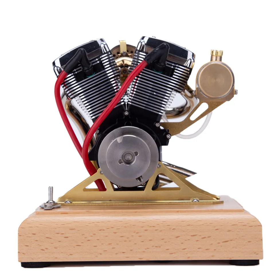 RETROL R33 Evolution 4.2CC Mini V2 Engine OHV V-Twin Motorcycle Engine Double-cylinder Four-stroke Gasoline Engine Internal Combustion Engine Model