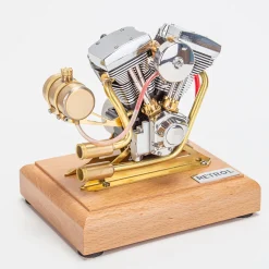RETROL R33 Evolution 4.2CC Mini V2 Engine OHV V-Twin Motorcycle Engine Double-cylinder Four-stroke Gasoline Engine Internal Combustion Engine Model