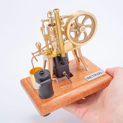 RETROL R01 1/12 Scale Hot Air Pumping Engine Model Water-cooled Stirling External Combustion Engine Mechanical Toy Set