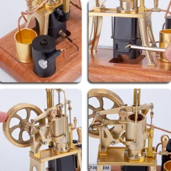 RETROL R01 1/12 Scale Hot Air Pumping Engine Model Water-cooled Stirling External Combustion Engine Mechanical Toy Set