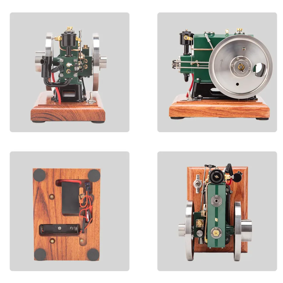 RETROL 1/8 Scale 3.6CC Mini Vintage Single Cylinder 4-Stroke Working Gasoline Engine Model
