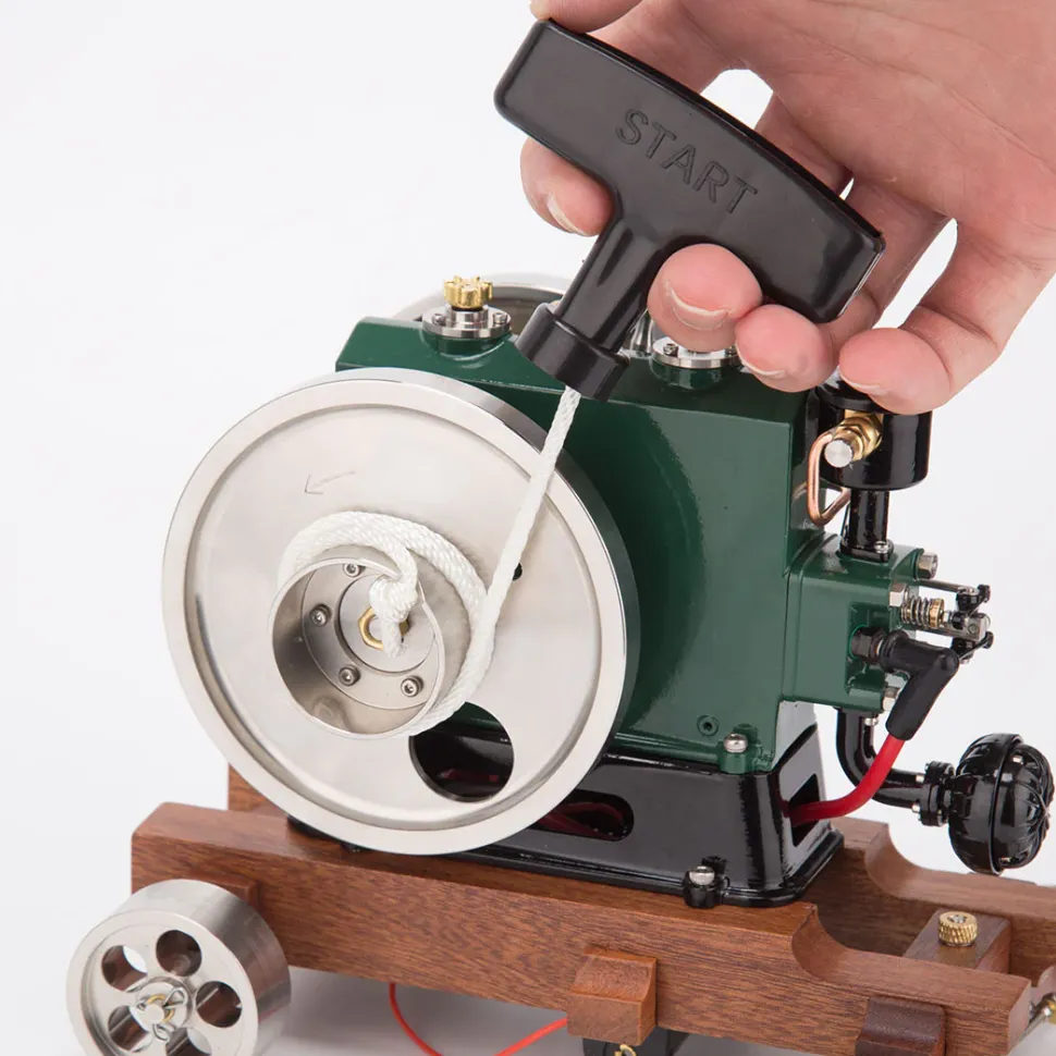 RETROL 1/8 Scale 3.6CC Mini Vintage Single Cylinder 4-Stroke Working Gasoline Engine Model