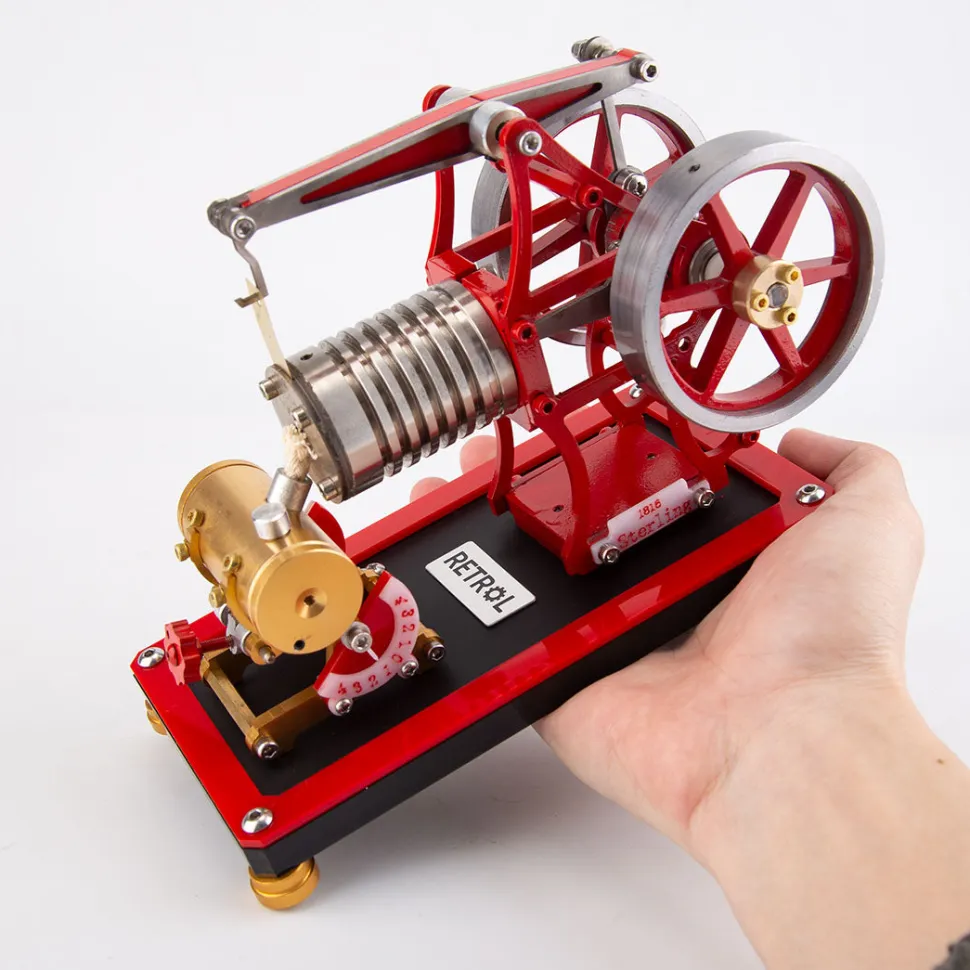 RETROL VE-01 Crossbeam Vacuum Engine Model Flame Eater External Combustion Engine Educational Toys Gifts