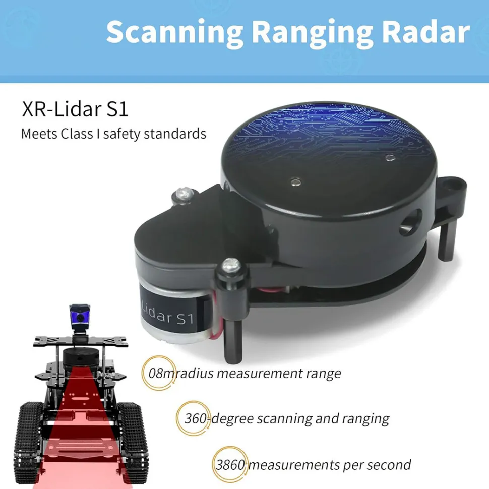 ROS Intelligent Tracked Robot Car Kit with LiDAR SLAM, Autonomous Navigation & Path Planning