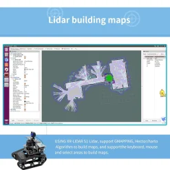 ROS Intelligent Tracked Robot Car Kit with LiDAR SLAM, Autonomous Navigation & Path Planning