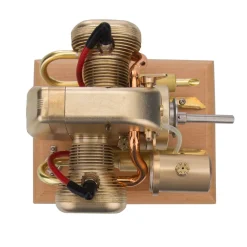 R90S 3.2cc Mini Gasoline Engine 2-Cylinder 4-Stroke Motorcycle Internal Combustion Engine ICE Engine Model