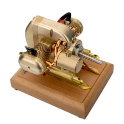 R90S 3.2cc Mini Gasoline Engine 2-Cylinder 4-Stroke Motorcycle Internal Combustion Engine ICE Engine Model
