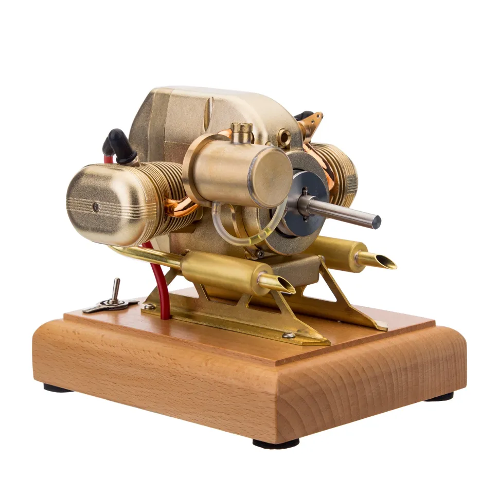R90S 3.2cc Mini Gasoline Engine 2-Cylinder 4-Stroke Motorcycle Internal Combustion Engine ICE Engine Model