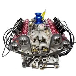 RUIFEIYA 1:4 Scale V10 Gas Engine Model - 150cc DOHC 40-Valve 4-Stroke 3-Ring Water-Cooled Internal Combustion Engine