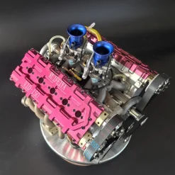 RUIFEIYA 1:4 Scale V10 Gas Engine Model - 150cc DOHC 40-Valve 4-Stroke 3-Ring Water-Cooled Internal Combustion Engine