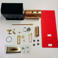 RW-BL1K Mini Reversible Reciprocating Single-Cylinder Live Steam Engine Kit with Boiler DIY Kit