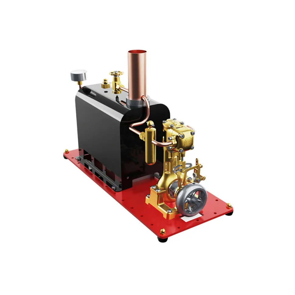 RW-BL1K Mini Reversible Reciprocating Single-Cylinder Live Steam Engine Kit with Boiler DIY Kit