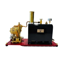 RW-BV2C Mini Reversible Reciprocating V-Type Dual-Cylinder Live Steam Engine and Boiler Model