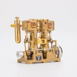 RW-L2 Retro Mini Inline Double Cylinder Steam Engine Model for 70-130cm Steamship
