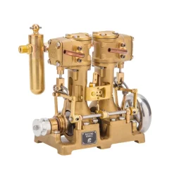 RW-L2 Retro Mini Inline Double Cylinder Steam Engine Model for 70-130cm Steamship