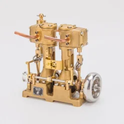RW-L2 Retro Mini Inline Double Cylinder Steam Engine Model for 70-130cm Steamship