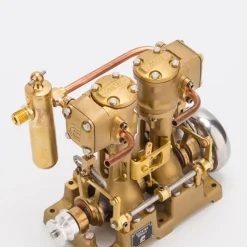 RW-L2 Retro Mini Inline Double Cylinder Steam Engine Model for 70-130cm Steamship