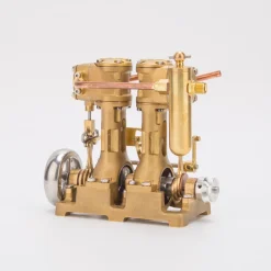 RW-L2 Retro Mini Inline Double Cylinder Steam Engine Model for 70-130cm Steamship