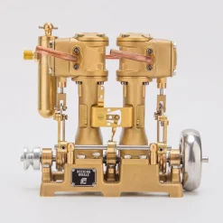 RW-L2 Retro Mini Inline Double Cylinder Steam Engine Model for 70-130cm Steamship