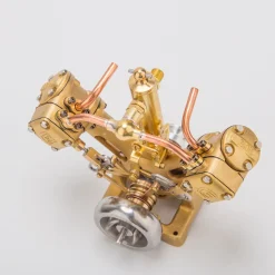 RW-V2 Mini V-Shape Double Cylinder Steam Engine Model for 70-130cm Steamship