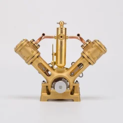 RW-V2 Mini V-Shape Double Cylinder Steam Engine Model for 70-130cm Steamship