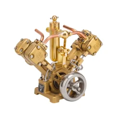 RW-V2 Mini V-Shape Double Cylinder Steam Engine Model for 70-130cm Steamship