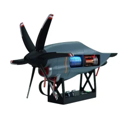 1/6 Scale C130 FDM 3D-Printed Variable-Pitch Turboprop Engine Model, STEM Educational Tool