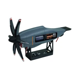 1/6 Scale C130 FDM 3D-Printed Variable-Pitch Turboprop Engine Model, STEM Educational Tool