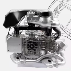 1/3 Scale DIY Horizontal Opposed 6-Cylinder Engine Kit with Operational Turbocharger - Electric Motorized STEM Educational Display Model