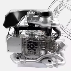 1/3 Scale DIY Horizontal Opposed 6-Cylinder Engine Kit with Operational Turbocharger - Electric Motorized STEM Educational Display Model