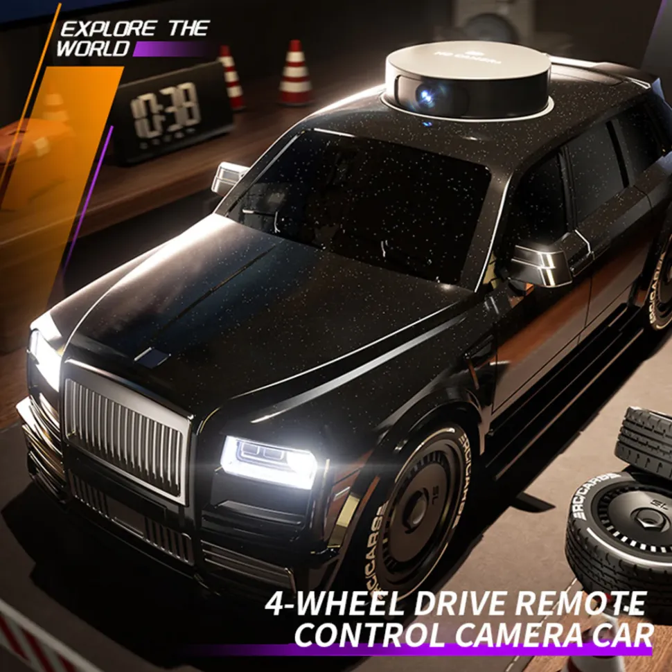 1/20 Scale FPV RC Car with Screen Controller, 720P HD Camera, 270° Rotating Camera, One-Key Drift-RTR Version