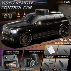 1/20 Scale FPV RC Car with Screen Controller, 720P HD Camera, 270° Rotating Camera, One-Key Drift-RTR Version