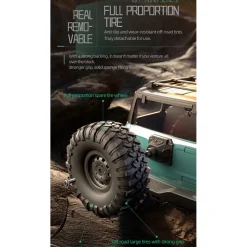 1/16 Scale Full-Proportional RC Crawler - Entry-Level Performance, High-detail Design