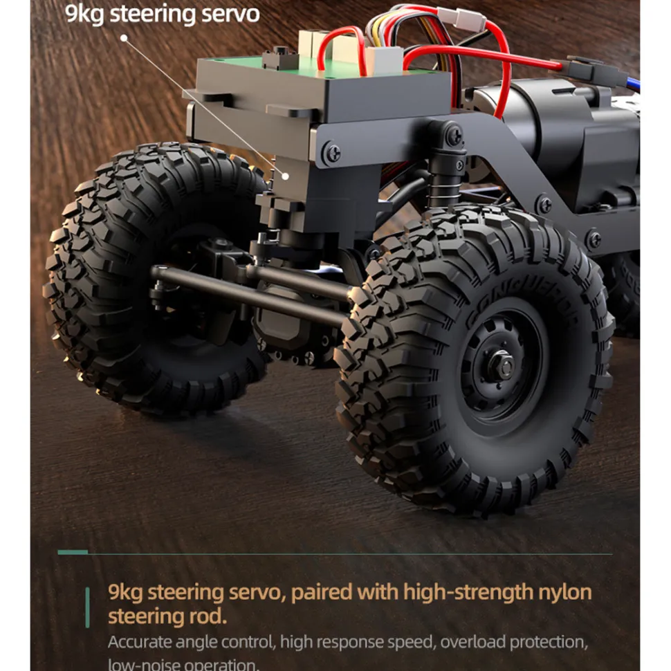 1/16 Scale Full-Proportional RC Crawler - Entry-Level Performance, High-detail Design