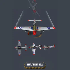 1/16 Scale 2.4G Brushless 685mm Wingspan RC EPP Fixed Wing Aircraft Model with 3 Flight Modes Gift for Boys