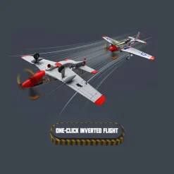 1/16 Scale 2.4G Brushless 685mm Wingspan RC EPP Fixed Wing Aircraft Model with 3 Flight Modes Gift for Boys