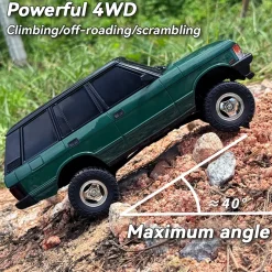 1/18 Scale 2.4G 3CH 4WD Off-Road RC Car Model with Flip-up Headlights