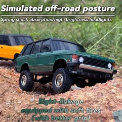 1/18 Scale 2.4G 3CH 4WD Off-Road RC Car Model with Flip-up Headlights