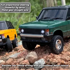 1/18 Scale 2.4G 3CH 4WD Off-Road RC Car Model with Flip-up Headlights