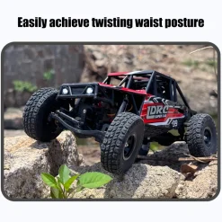1/18 Scale 2.4G 3CH 4WD Tube Chassis Off-Road RC Car Model with Flip-up Headlights