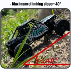 1/18 Scale 2.4G 3CH 4WD Tube Chassis Off-Road RC Car Model with Flip-up Headlights