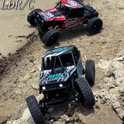 1/18 Scale 2.4G 3CH 4WD Tube Chassis Off-Road RC Car Model with Flip-up Headlights