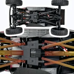 1/18 Scale 2.4G 3CH 4WD Tube Chassis Off-Road RC Car Model with Flip-up Headlights