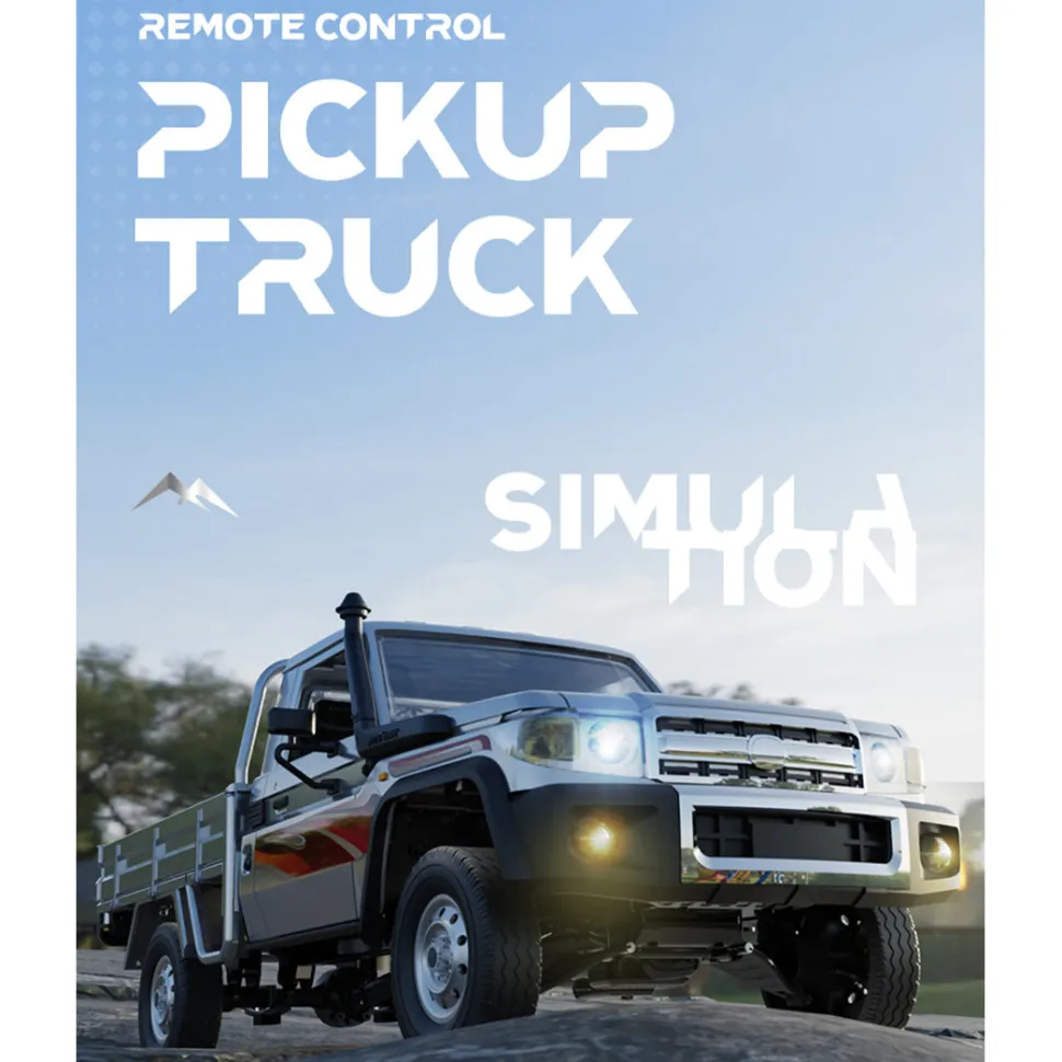 1/14 Scale 2.4G Full-Proportional RC Pickup Truck with Independent Suspension and Adjustable Gear Settings