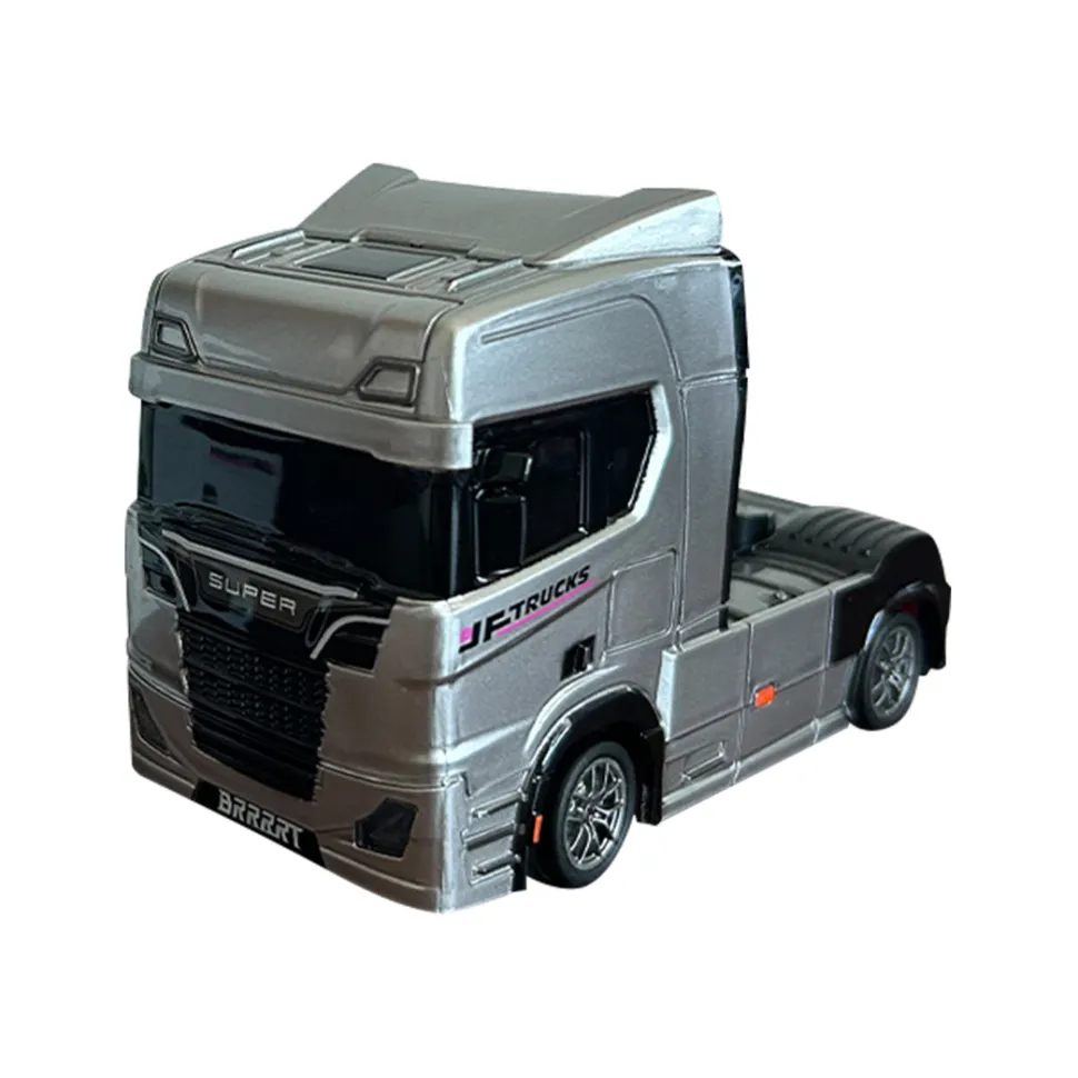 1/43 Scale 2.4G Full Proportional RC Semi-Truck with Opening Doors