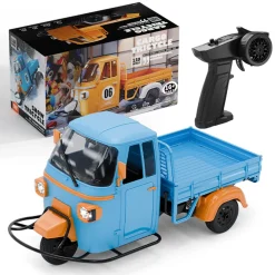 1/10 Scale 2.4G Full-Proportional RC Three-Wheeler with Real Sound, Lights & Gears