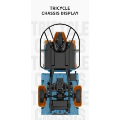 1/10 Scale 2.4G Full-Proportional RC Three-Wheeler with Real Sound, Lights & Gears
