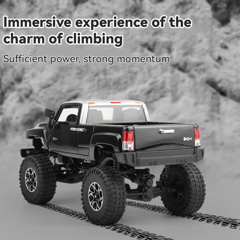 1/24 Scale 2.4G Full-Time 4WD Full-Proportional RC Off-Road Car Miniature Model Gifts