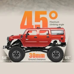 1/24 Scale 2.4G Full-Time 4WD Full-Proportional RC Off-Road Car Miniature Model Gifts